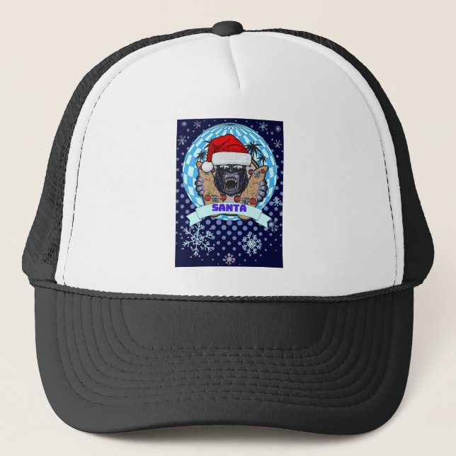 Gorra De Camionero gorila navidad (Anverso)