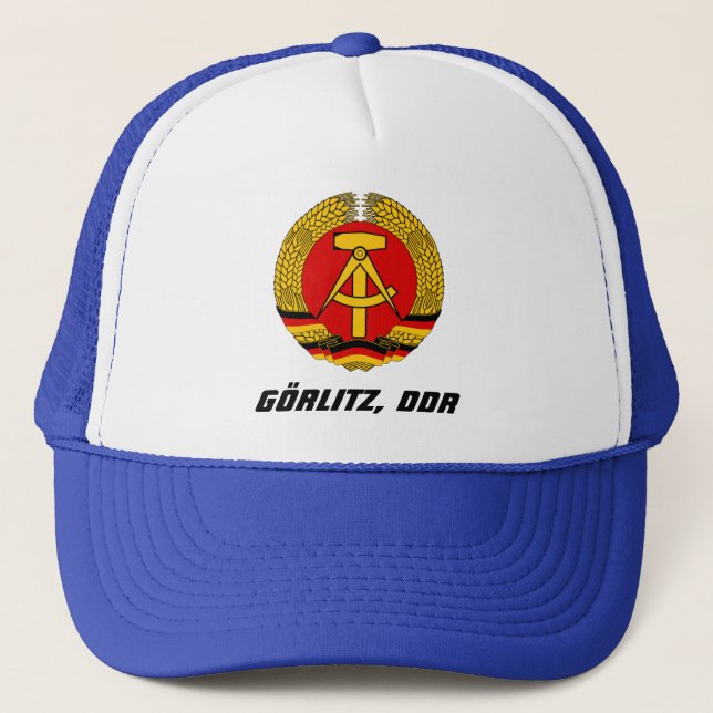 Gorra De Camionero Gorlitz, DDR de la República Democrática Alemana. (Anverso)