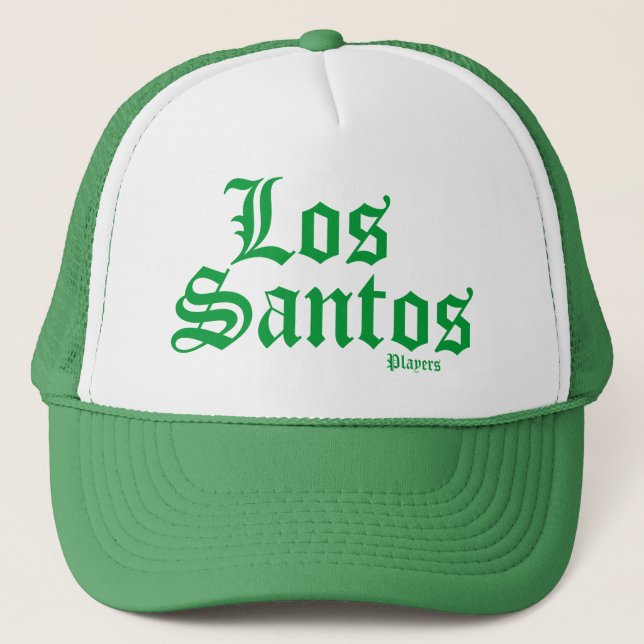 Gorra De Camionero Gorra afortunado del camionero del Los Santos del (Anverso)