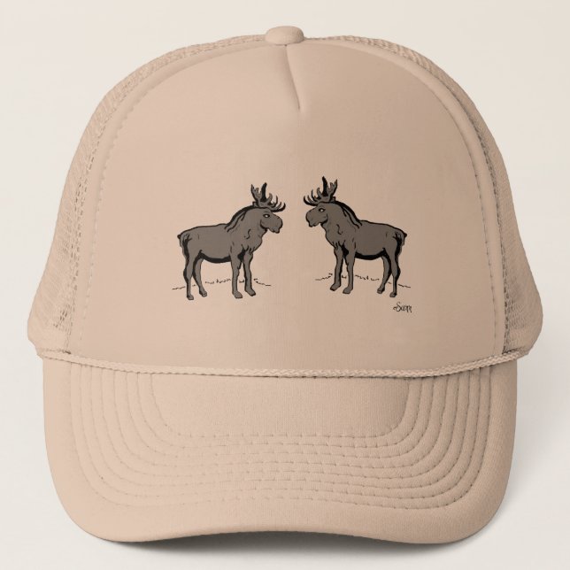 Gorra De Camionero Gorra: Amor a un alce (Anverso)