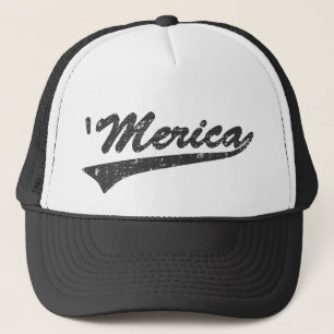 Gorra De Camionero 'Gorra apenado del camionero de MERICA Swoosh