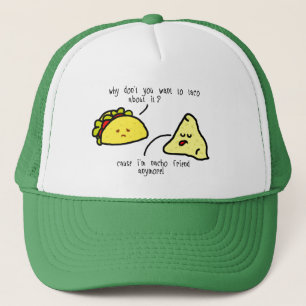 Gorra De Camionero Gorra blanco y verde del camionero del Taco y del