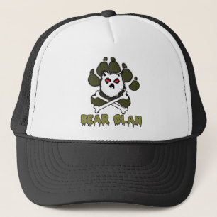 GORRA DE CAMIONERO GORRA BLK/WHITE DEL CAMIONERO DEL CLAN DEL OSO