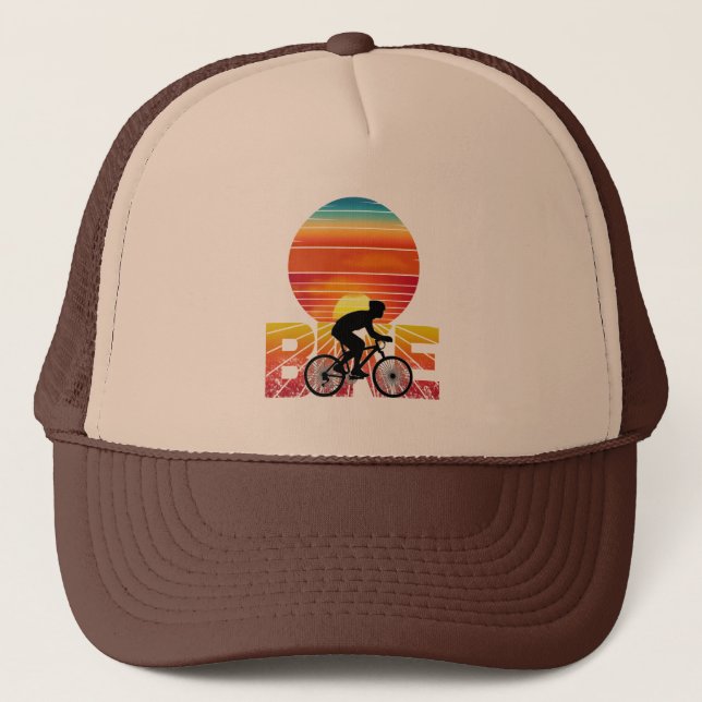 GORRA DE CAMIONERO GORRA CAMIONERO ATARDECER EN BICICLETA (Anverso)