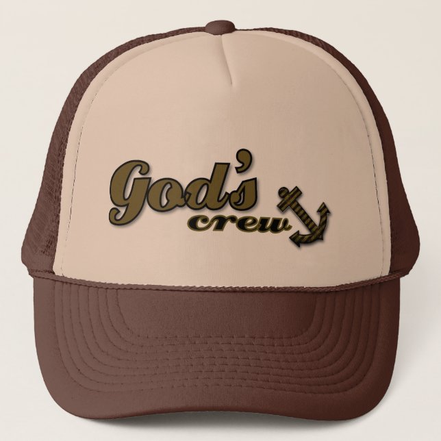 Gorra De Camionero Gorra/casquillo cristianos del equipo de dios (Anverso)