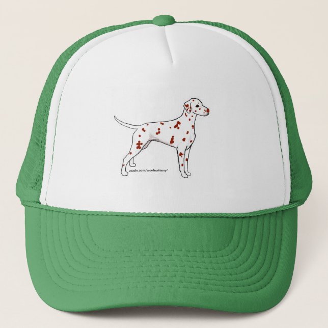Gorra De Camionero Gorra: Dalmatian con manchas hepáticas (Anverso)
