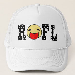 Gorra De Camionero ☺Gorra de camionero divertida Emoticon-ROFL☺