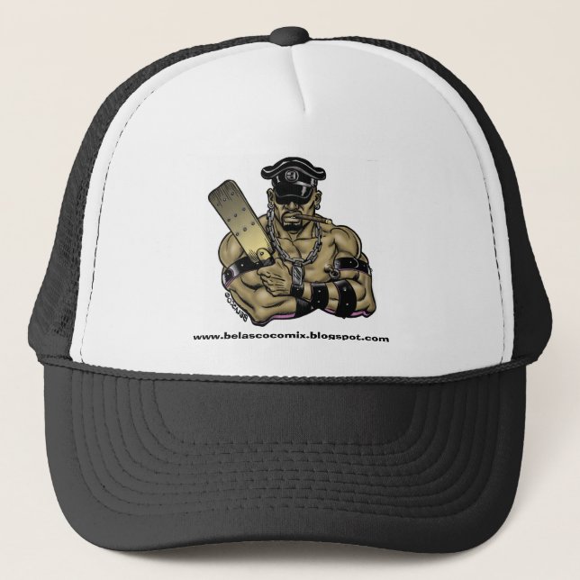 Gorra De Camionero ¡Gorra de cuero del camionero del papá del (Anverso)