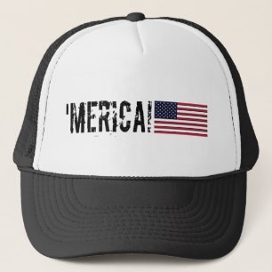 Gorra De Camionero 'Gorra de la bandera de Merica los E.E.U.U.