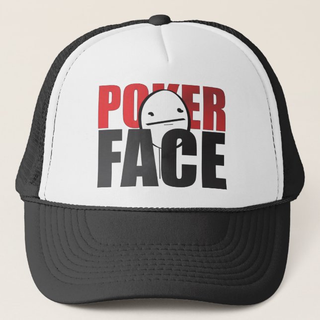 Gorra De Camionero ¡Gorra de la cara de póker! (Anverso)