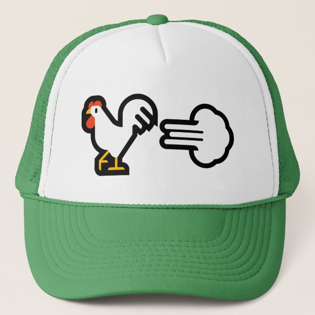 Gorra De Camionero ¡Gorra de pollo Fart! (Anverso)