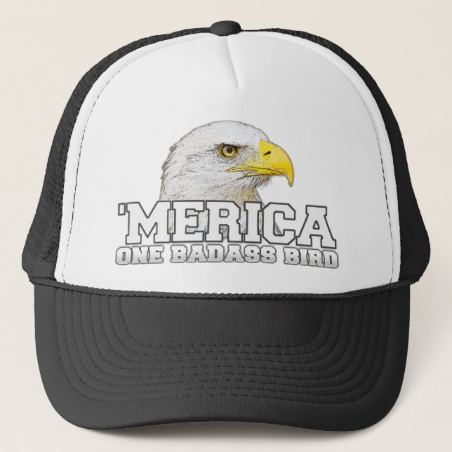 Gorra De Camionero 'Gorra del camionero del pájaro de MERICA uno (Anverso)