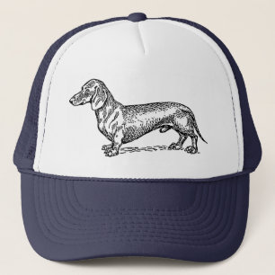 Gorra De Camionero Gorra del camionero del perro del Dachshund