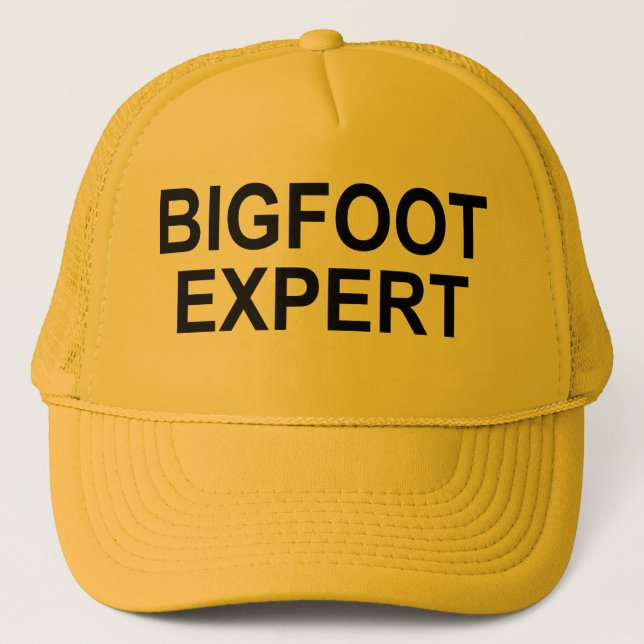 Gorra De Camionero "Gorra del experto de Bigfoot" (Anverso)