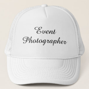 Gorra De Camionero "Gorra del fotógrafo del acontecimiento"