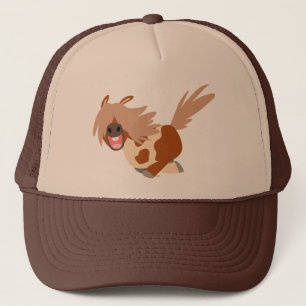 Gorra De Camionero Gorra feliz del camionero del potro del Pinto del