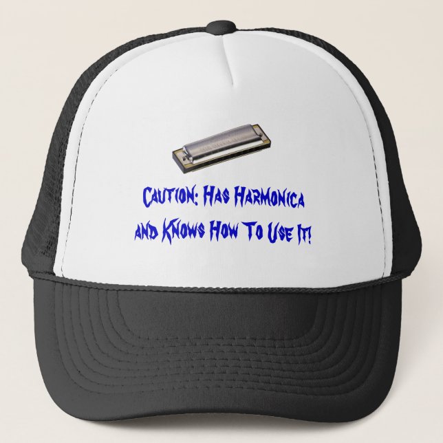 Gorra De Camionero ¡Gorra impresionante de la armónica! (Anverso)