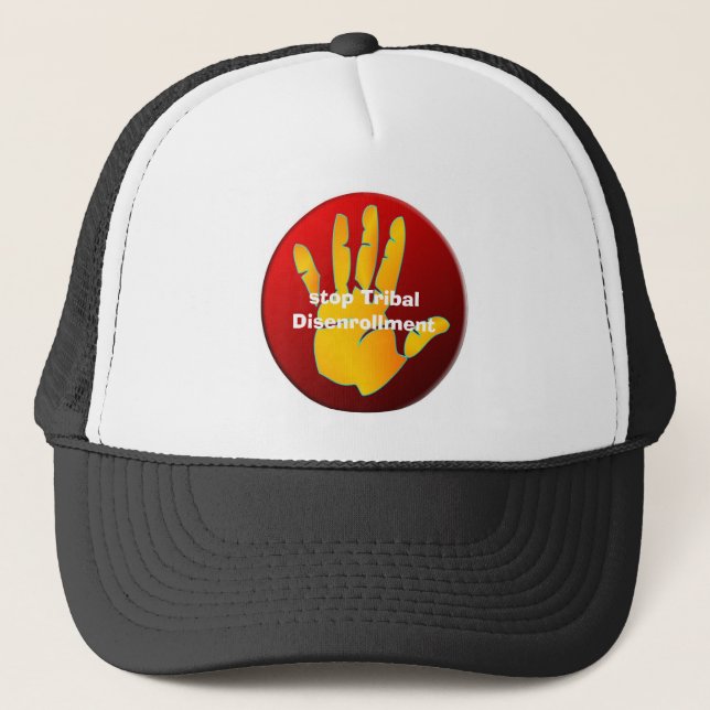 Gorra De Camionero gorra, parada TribalDisenrollment (Anverso)