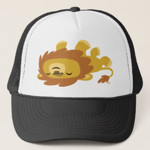 Gorra De Camionero Gorra perezoso del camionero del león del dibujo