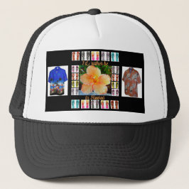 Gorra De Camionero Gorra, tapicería de Hawaii