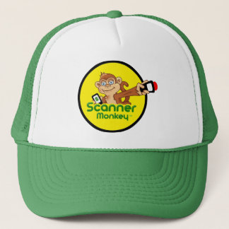 Gorra De Camionero Gorra verde del camionero del mono del escáner