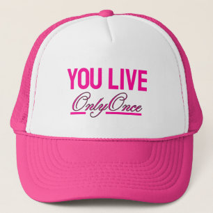 Gorra De Camionero Gorra Vive Solo Una Vez - YOLO Camionero  Inspirac