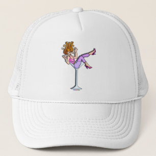 Gorra De Camionero Gorras, casquillos - chica en un vidrio de