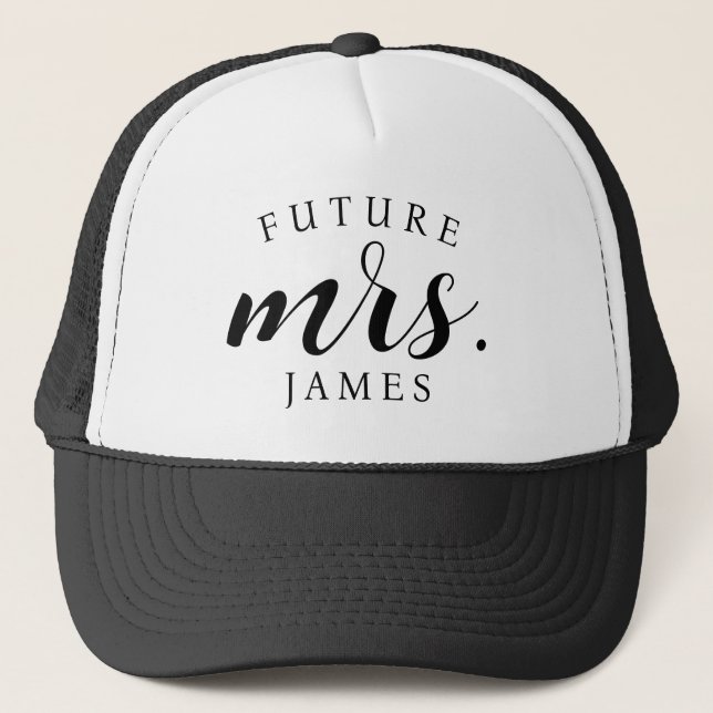 Gorra De Camionero Gorrita de camionero de futura Sra. personalizada  (Anverso)