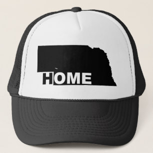 Gorra De Camionero Gorrita Nebraska Hogar Lejos Del Estado