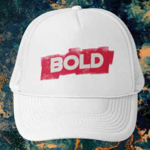 Gorra De Camionero Gorrita Trucker de Tipografía en NEGRITA – Rojo y