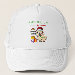 Gorra De Camionero Gorrito de camionero de Llama de Navidad