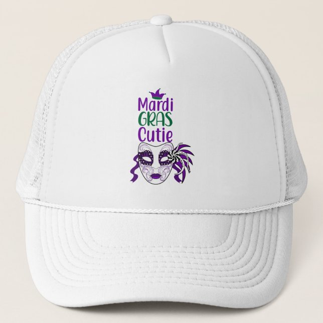 Gorra De Camionero Gorrito de camionero Mardi Gras Cutie (Anverso)