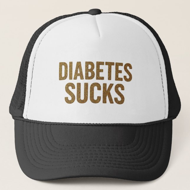 Gorra De Camionero Gorrito de Diabetes Apesta. (Anverso)