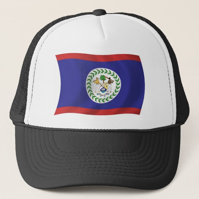 Gorra De Camionero Gorrito de la bandera de Belice (Anverso)