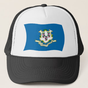 Gorra De Camionero Gorrito de la bandera de Connecticut