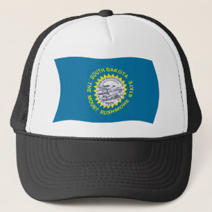 Gorra De Camionero Gorrito de la bandera de Dakota del Sur