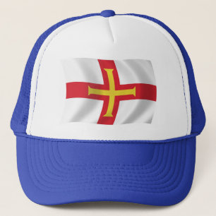 Gorra De Camionero Gorrito de la bandera de Guernsey