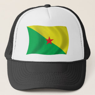 Gorra De Camionero Gorrito de la bandera de la Guayana Francesa