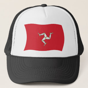 Gorra De Camionero Gorrito de la bandera de la Isla de Man
