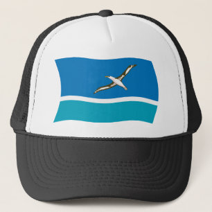 Gorra De Camionero Gorrito de la bandera de la Isla Midway