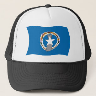 Gorra De Camionero Gorrito de la bandera de las Islas Marianas del No