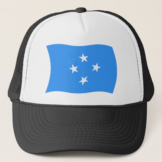 Gorra De Camionero Gorrito de la bandera de Micronesia (Anverso)
