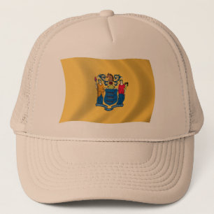 Gorra De Camionero Gorrito de la bandera de Nueva Jersey