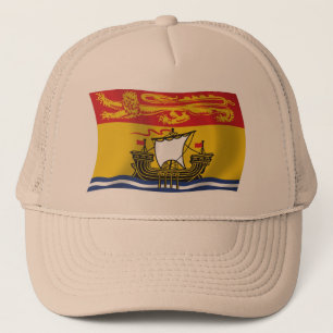 Gorra De Camionero Gorrito de la bandera de Nuevo Brunswick
