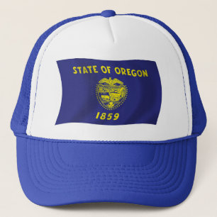 Gorra De Camionero Gorrito de la bandera de Oregón