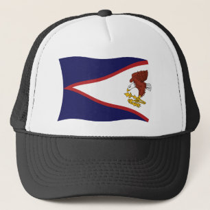 Gorra De Camionero Gorrito de la bandera de Samoa Americana