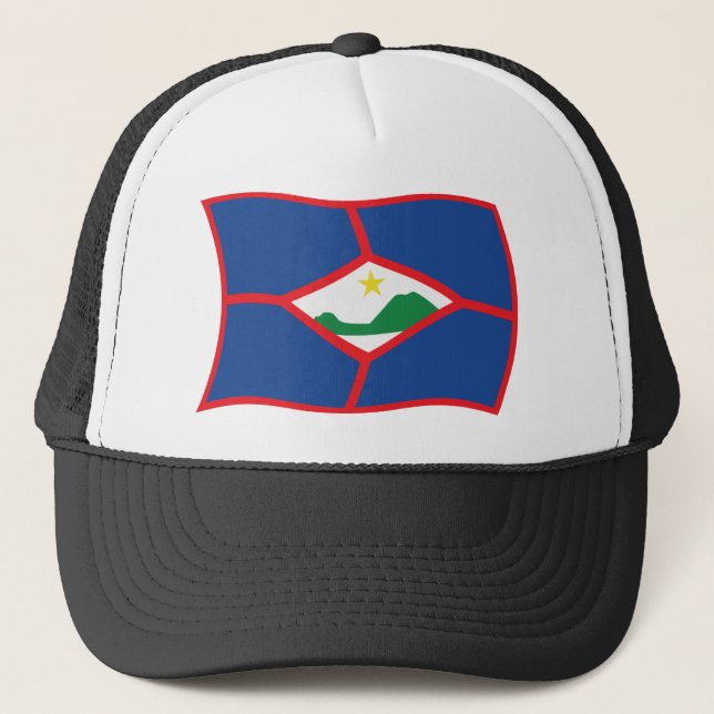 Gorra De Camionero Gorrito de la bandera de Sint Eustatius (Anverso)