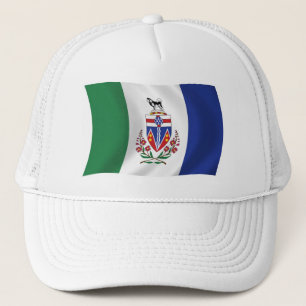 Gorra De Camionero Gorrito de la bandera del Yukón