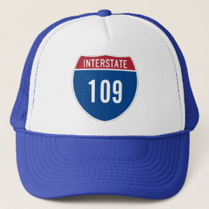 Gorra De Camionero Gorrito de la Carretera Interestatal 109
