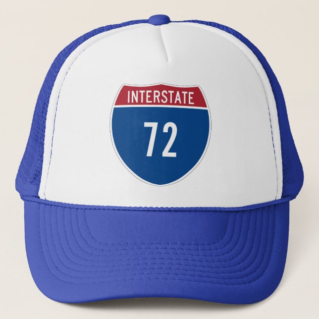 Gorra De Camionero Gorrito de la Interestatal 72 (Anverso)